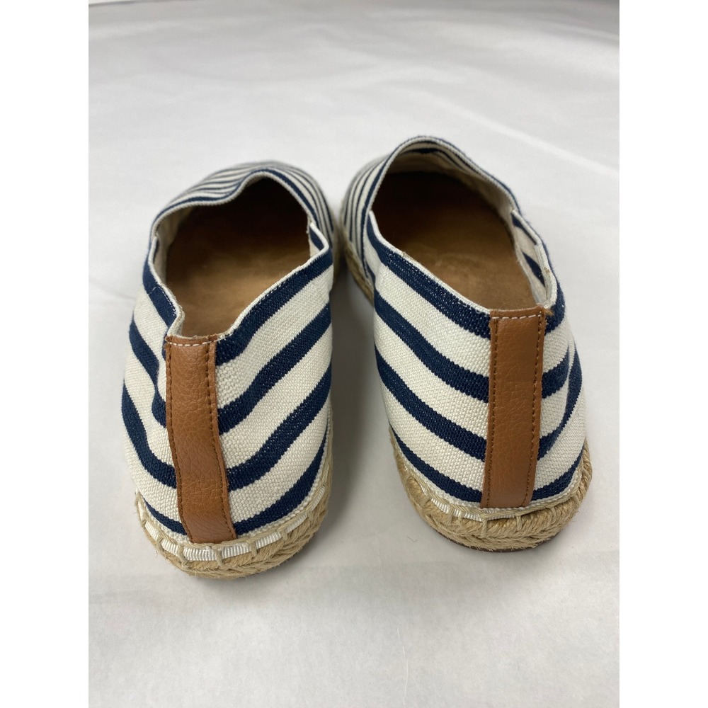 Vionic Vlerie Striped Espadrilles Flat Women's Size 8 Blue White Comfort - Picture 7 of 12
